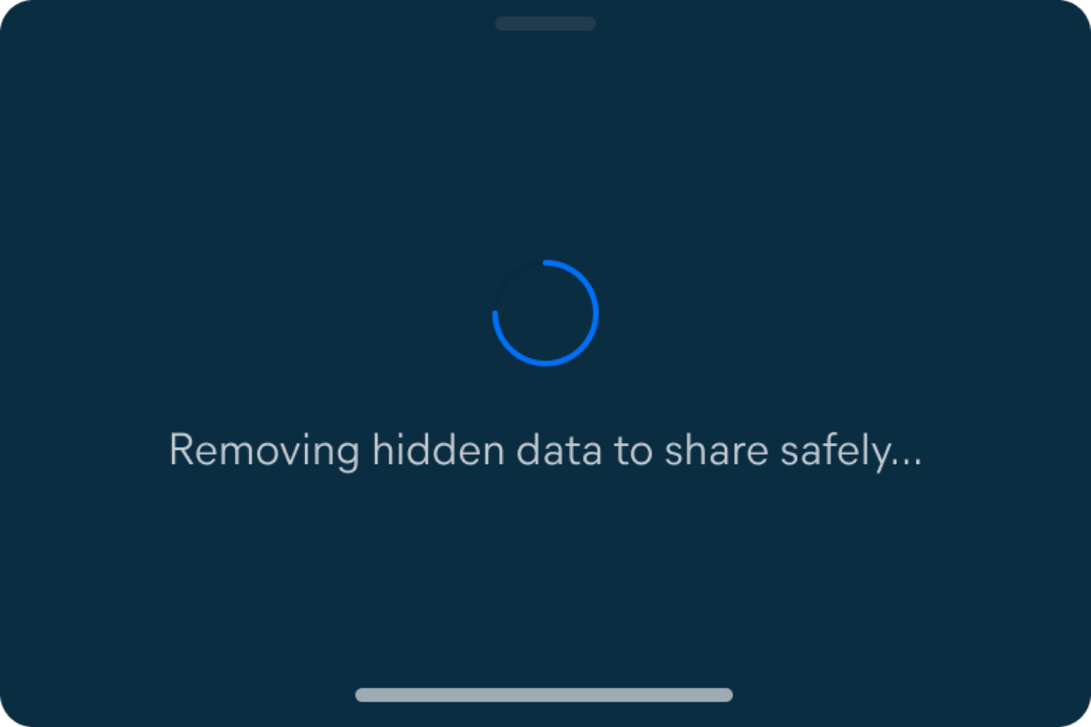 Removing metadata